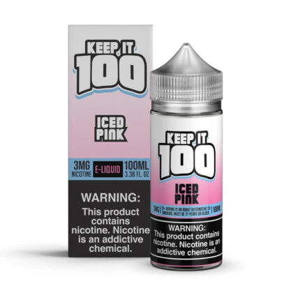 Keep It 100 Iced Pink 100ML box and bottle