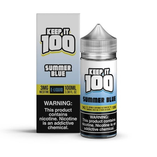 Keep It 100 E-Liquid – Summer Blue 100ml Keep It 100 E-Liquid – Summer Blue 100ml